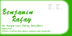 benjamin rafay business card